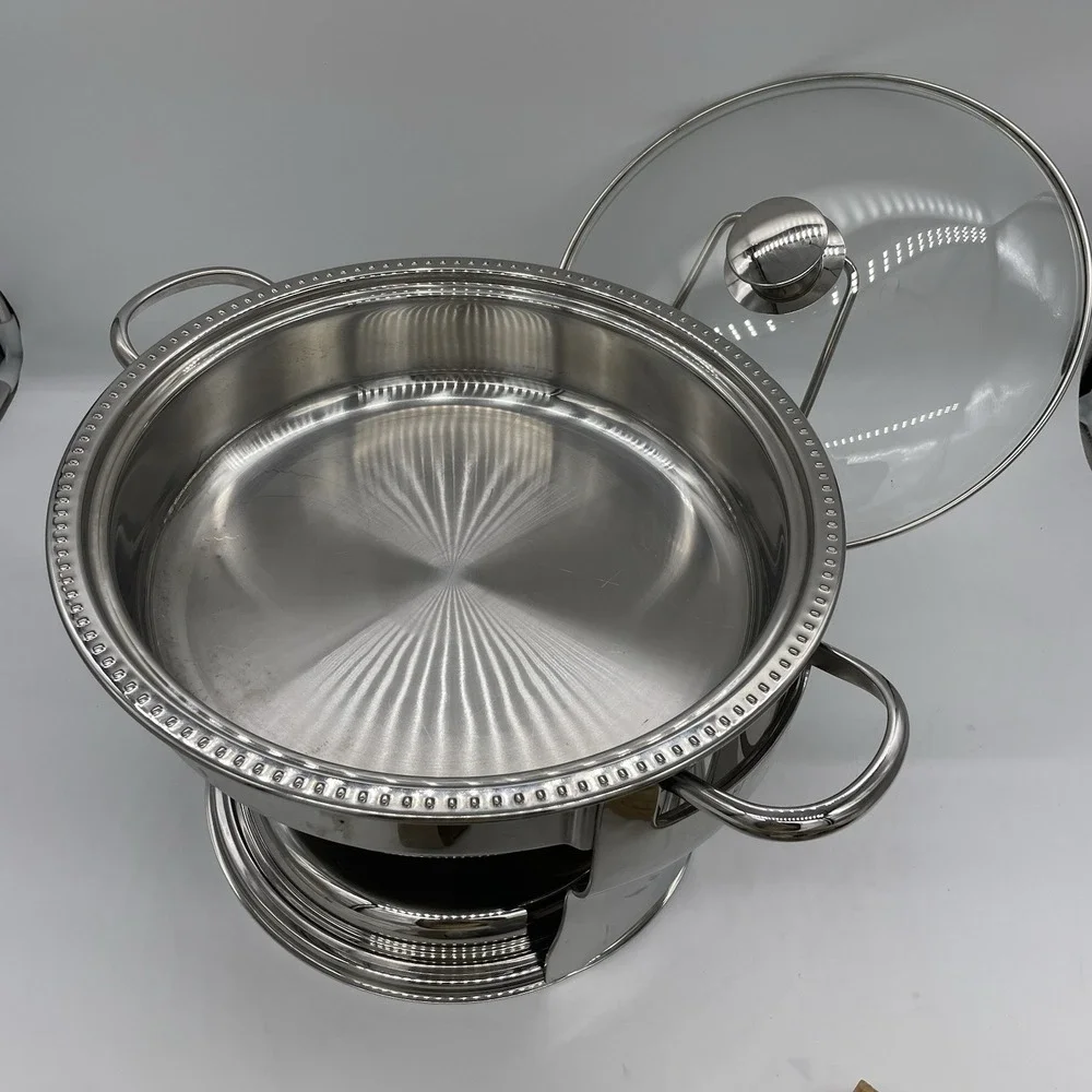 Rare Williams Sonoma Chafing Dish Grande Cuisine 4-6 Qt 18/10 Stainless Steel